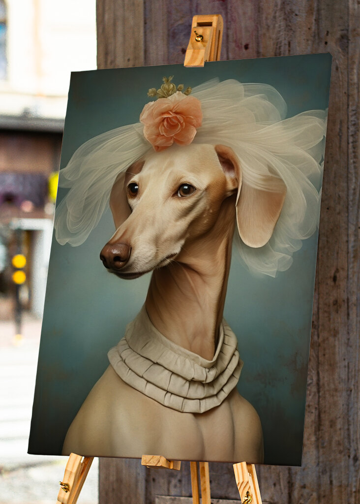 Menneskelignende søt hund