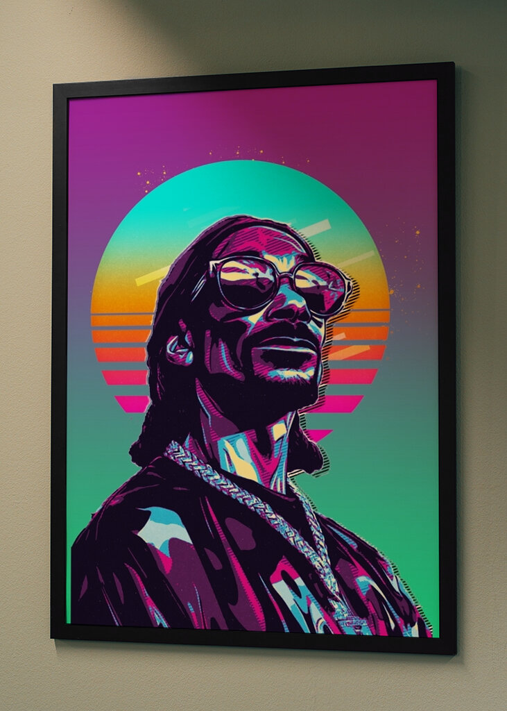 Snoop Dogg retro art