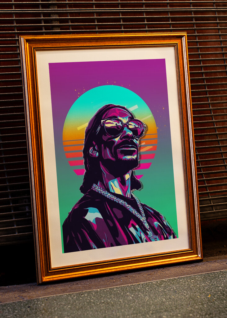 Snoop Dogg retro art posters & prints by jahidart - Printler