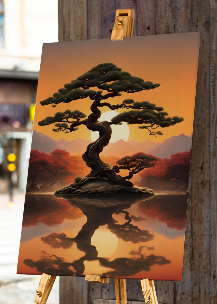 Bonsai Tree Sunset