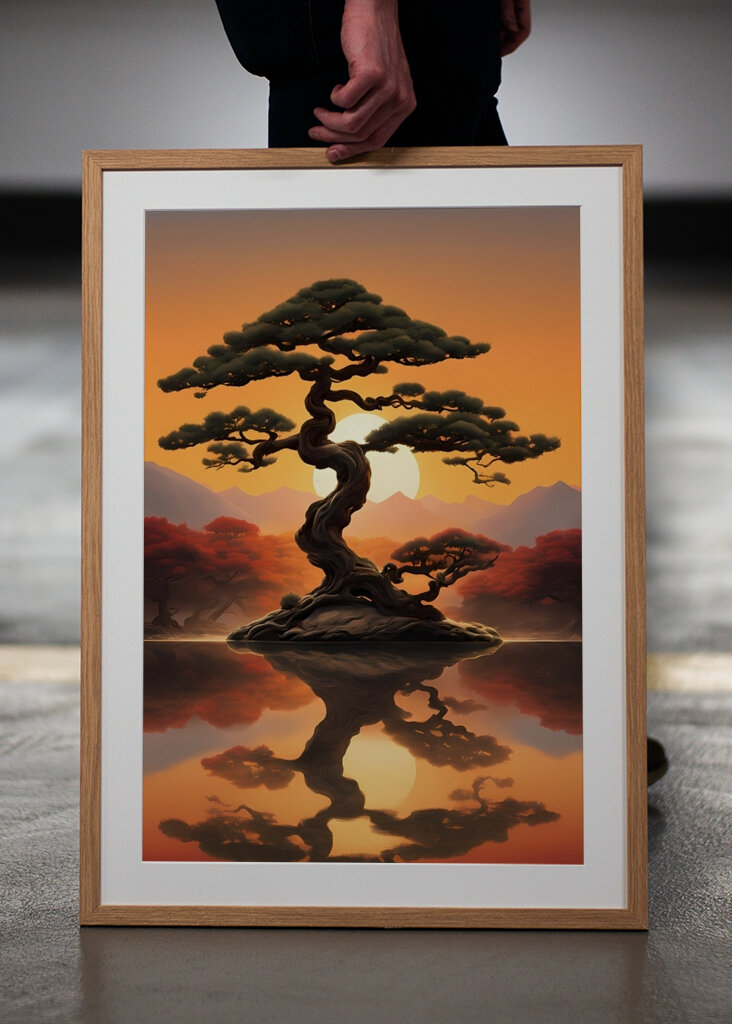 Bonsai Tree Sunset