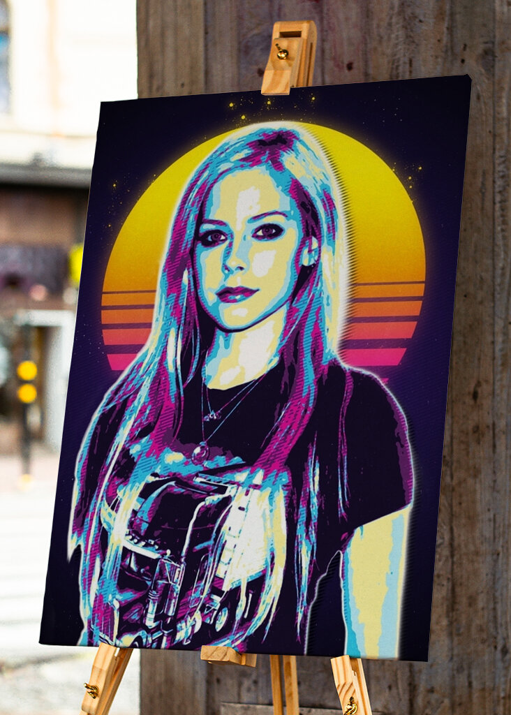 Avril Lavigne Retro-Kunst
