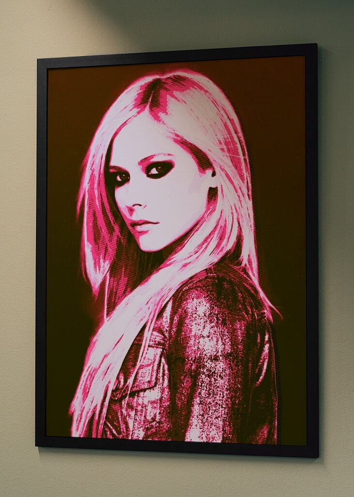 Avril Lavigne retro art