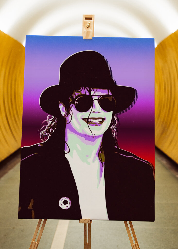 michael jackson retro art