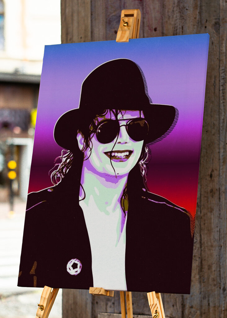 michael jackson retro art