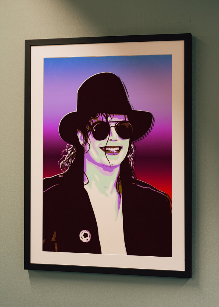 michael jackson retro art