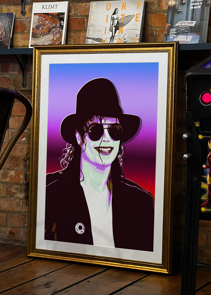 michael jackson retro art