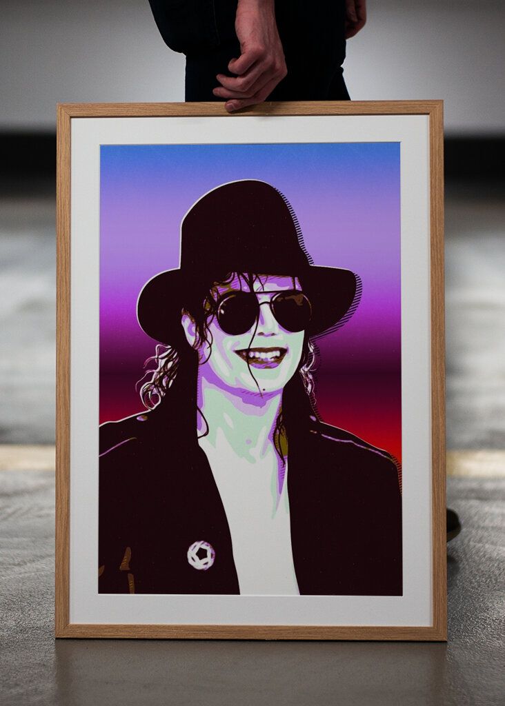 michael jackson retro art
