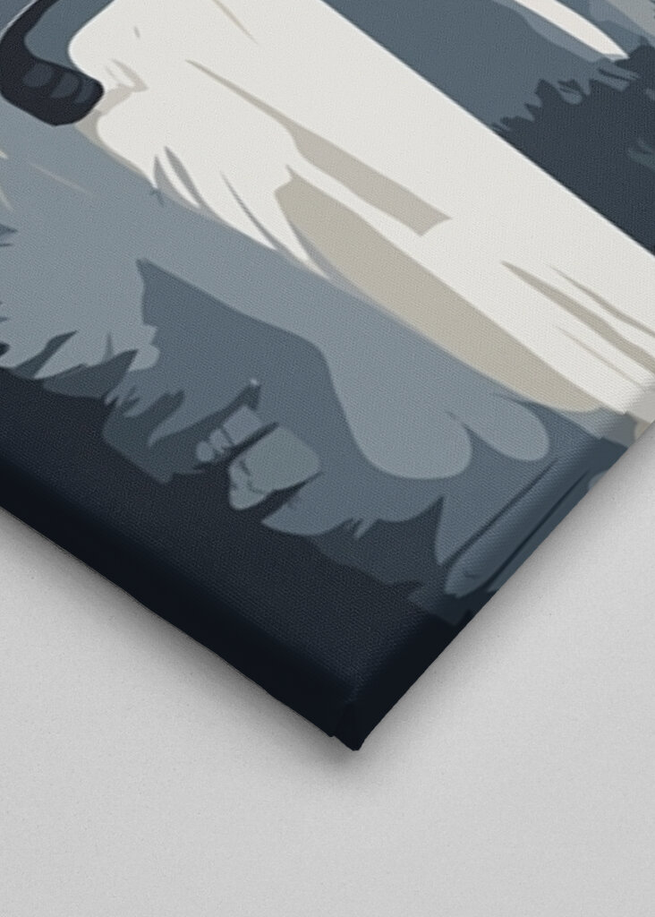 Art of Wolf Under Moonlight