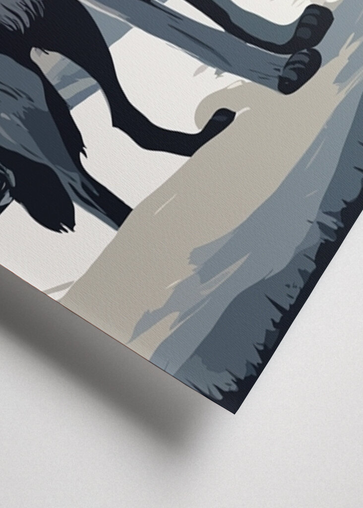 Art of Wolf Under Moonlight