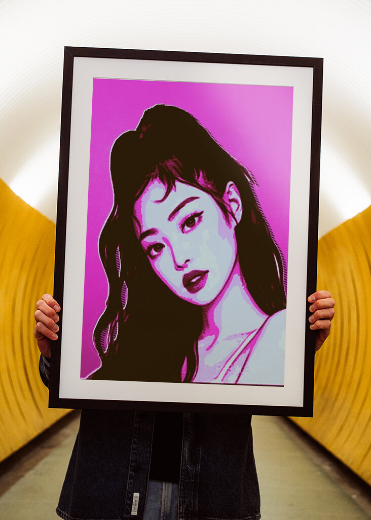 Jeniffer blackpink Retro Kunst