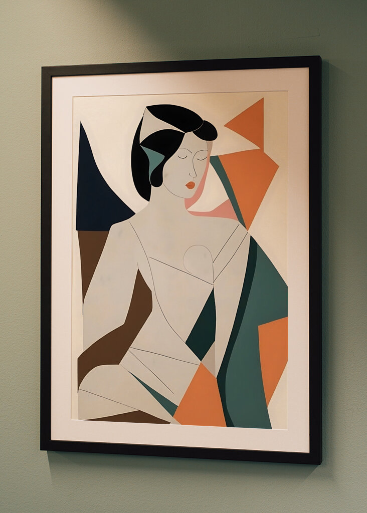 Abstraktní malba o ženách