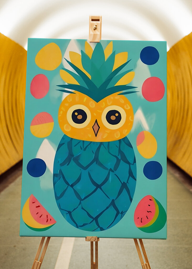 Hibou ananas