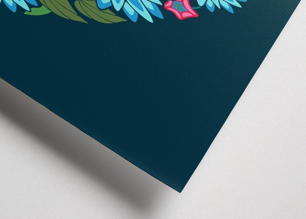 KVĚTINOVÉ SRDCE Květinově modrá