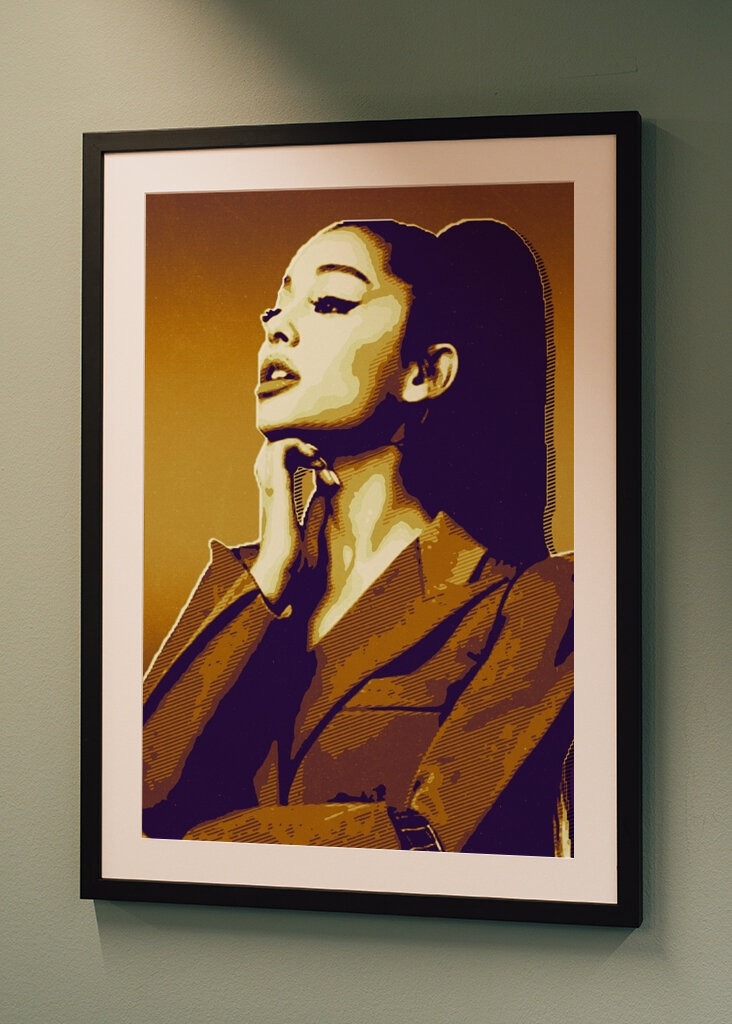 Ariana Grande retro art