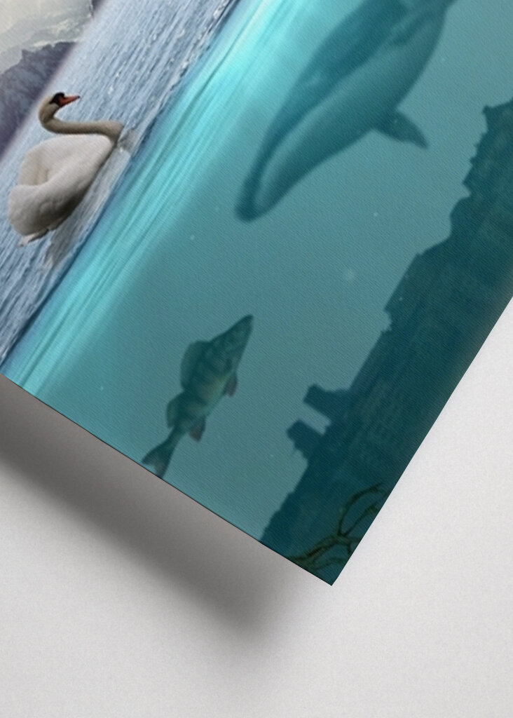 Het landschap van de fantasie met dieren