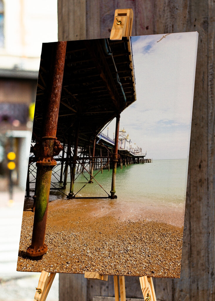 Pir på den engelska kusten