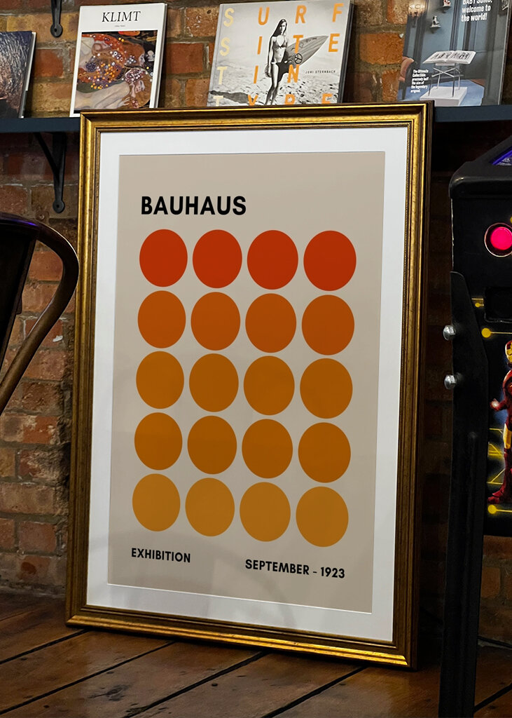 Bauhaus Orange Dots
