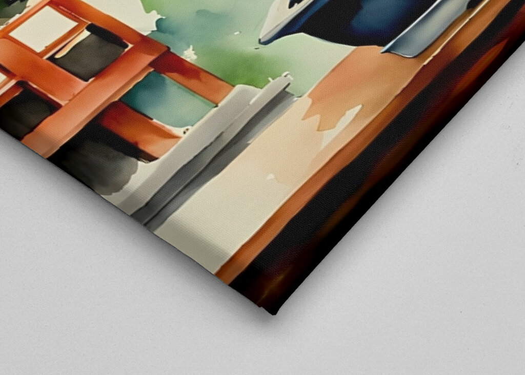 Bonsaï Arbre Aquarelle Peinture