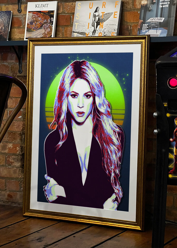 Arte retro de Shakira