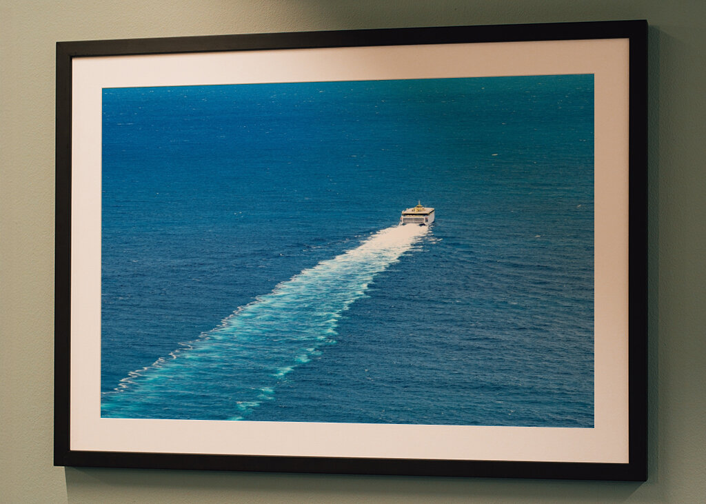 Wellen nach einem Boot