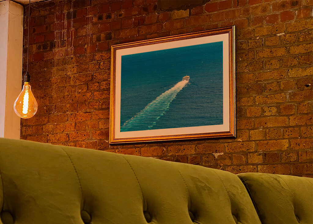 Wellen nach einem Boot