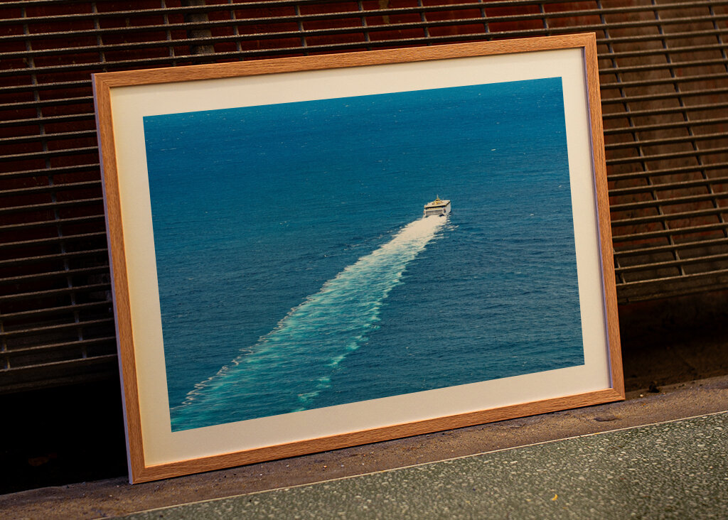 Wellen nach einem Boot