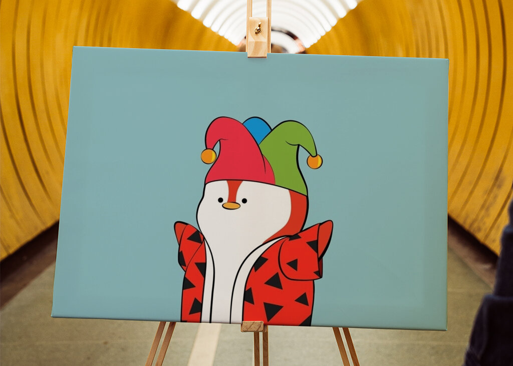 birthday clown penguin