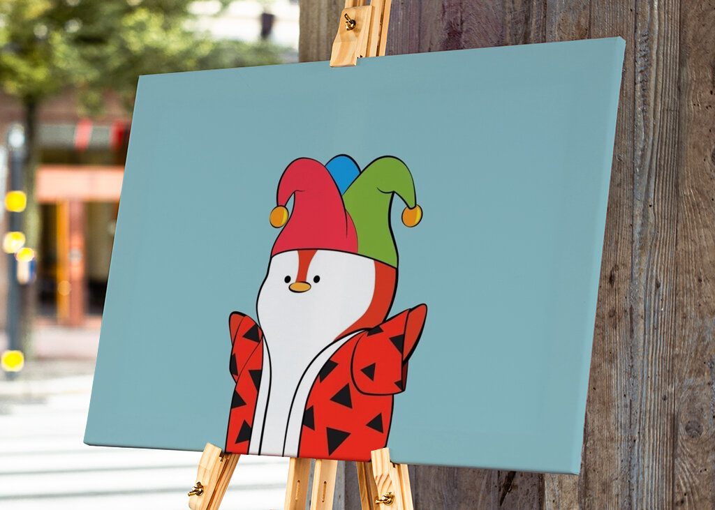 birthday clown penguin