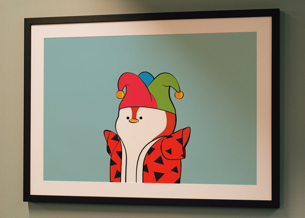 birthday clown penguin