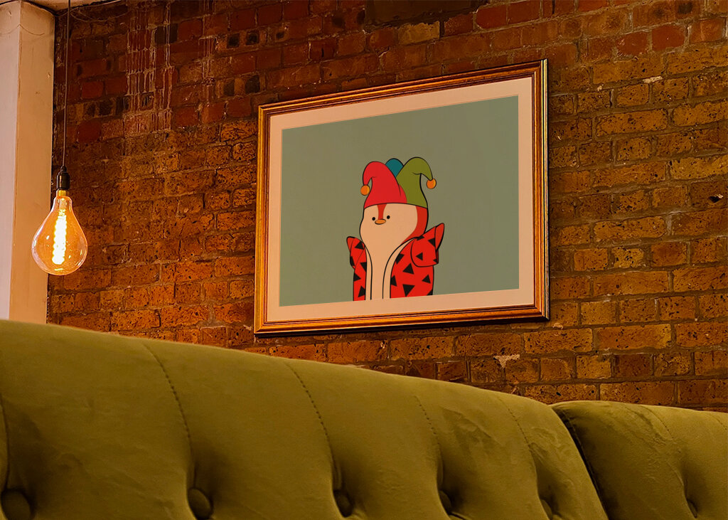 birthday clown penguin