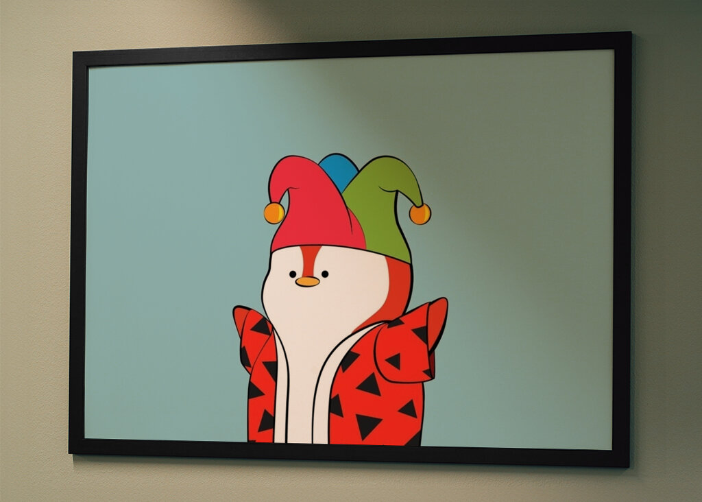 birthday clown penguin