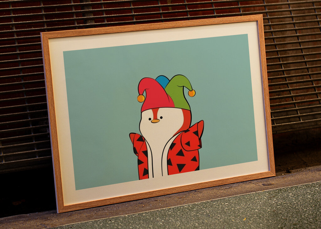 birthday clown penguin