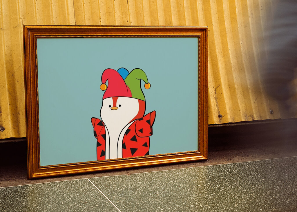 birthday clown penguin