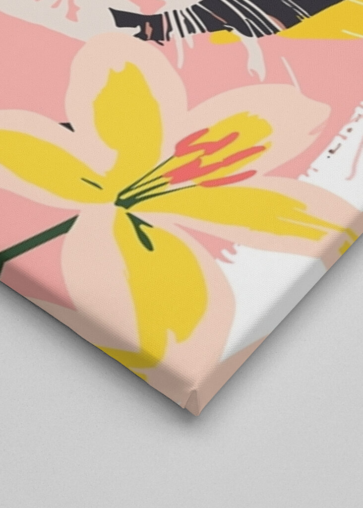 Tiger umgeben von Blumen