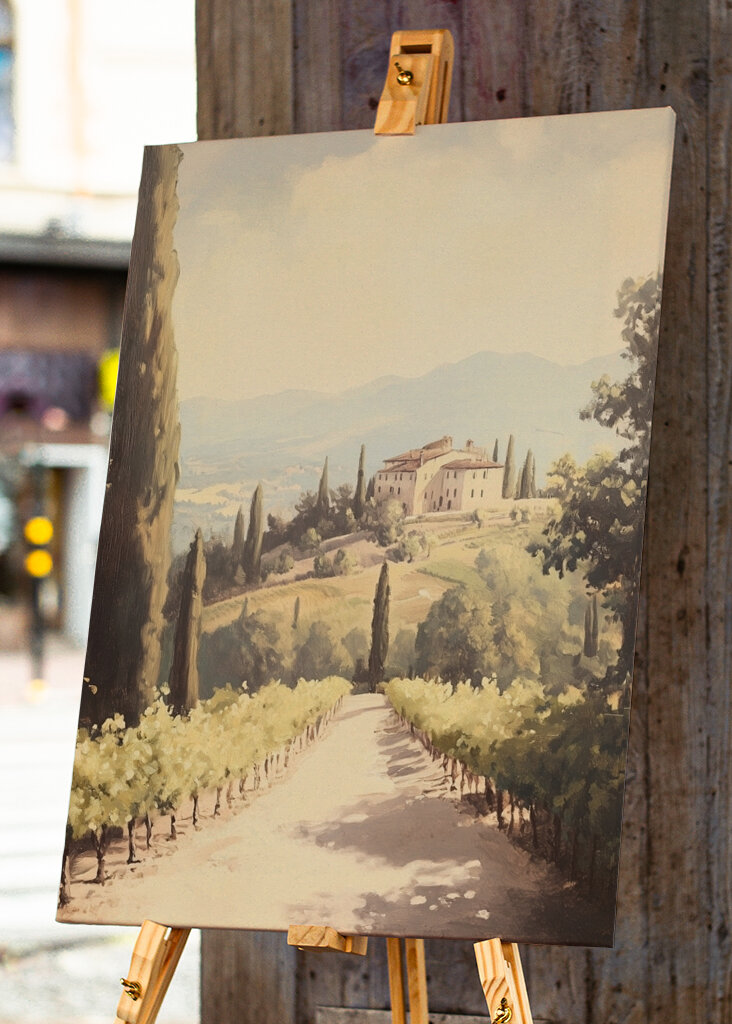 Toskanischer Weinberg 