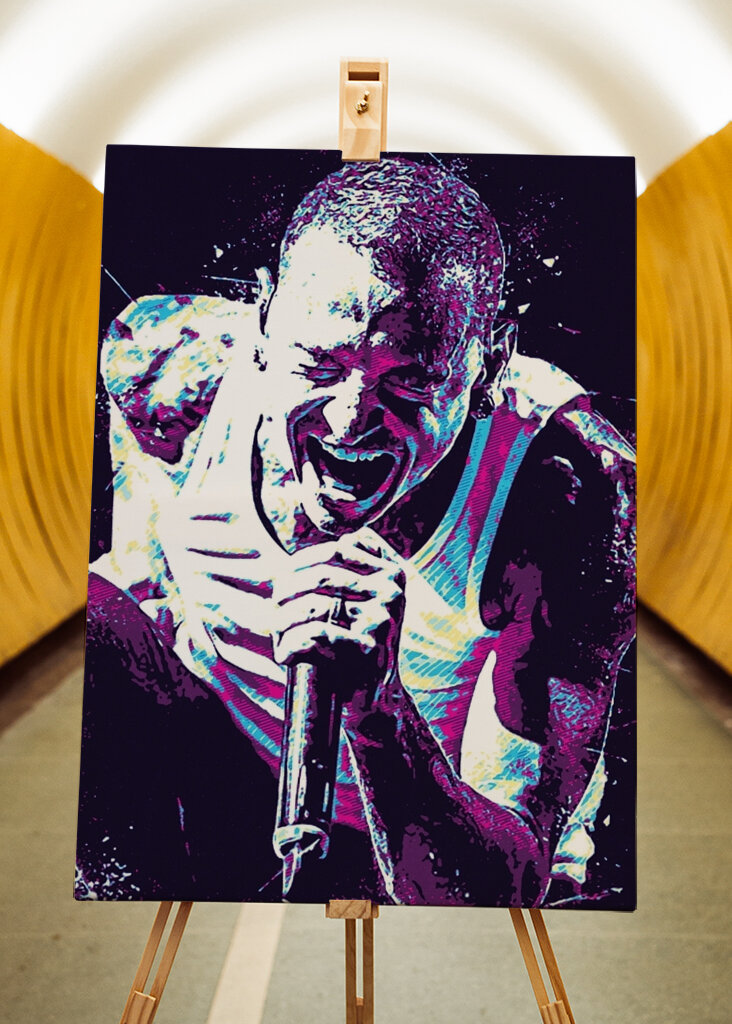 Chester Bennington Pop Art