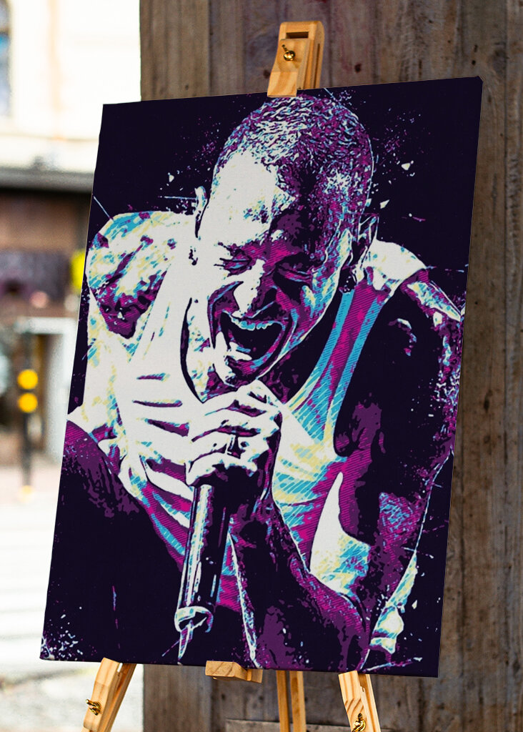 Chester Bennington Pop Art