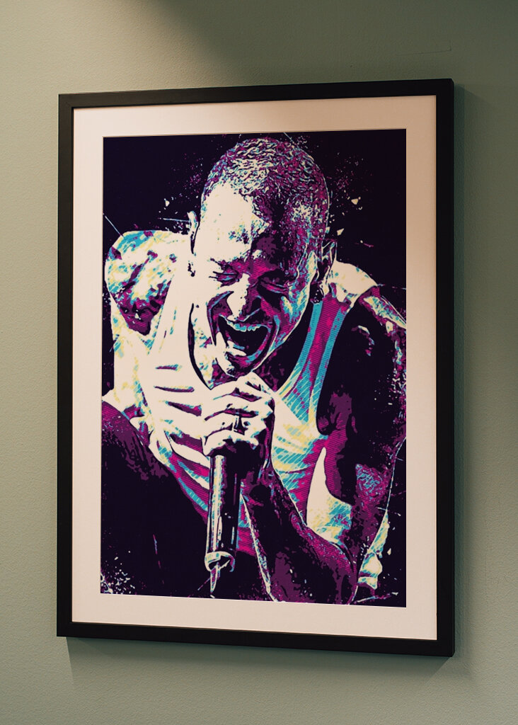 Chester Bennington Pop Art