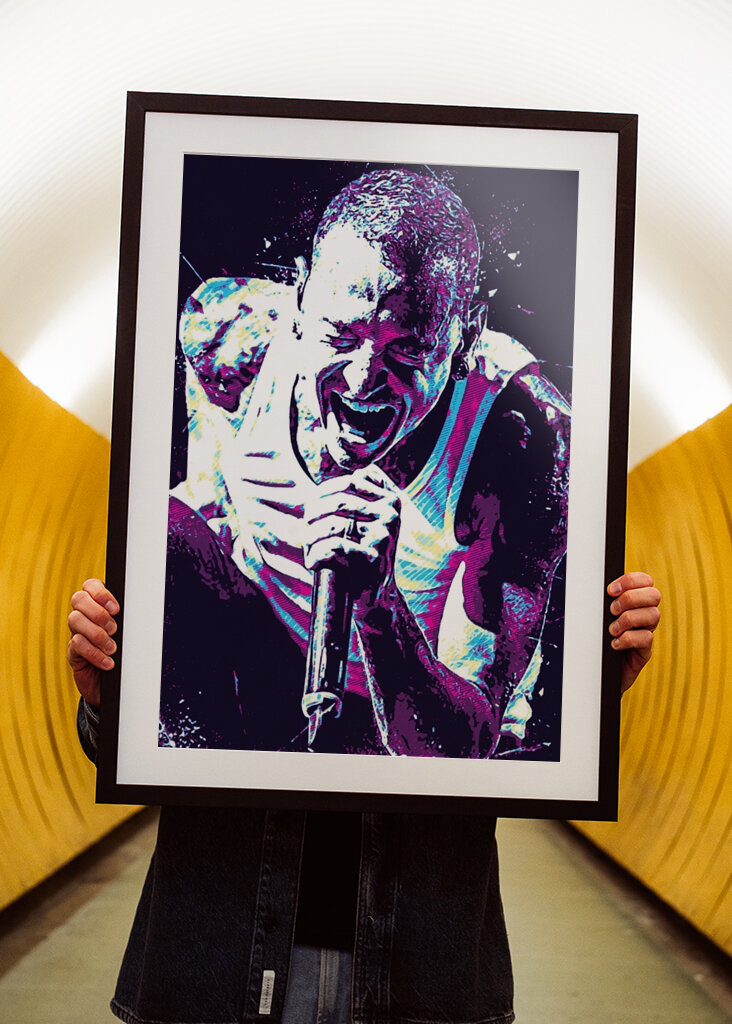 Chester Bennington Pop Art