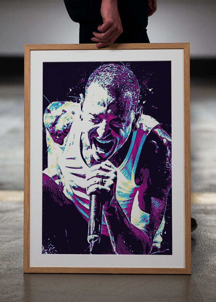 Chester Bennington Pop Art