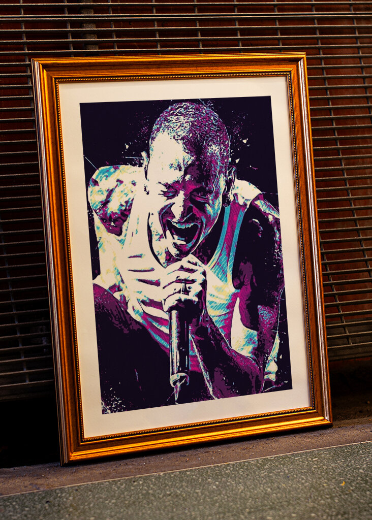 Chester Bennington Pop Art