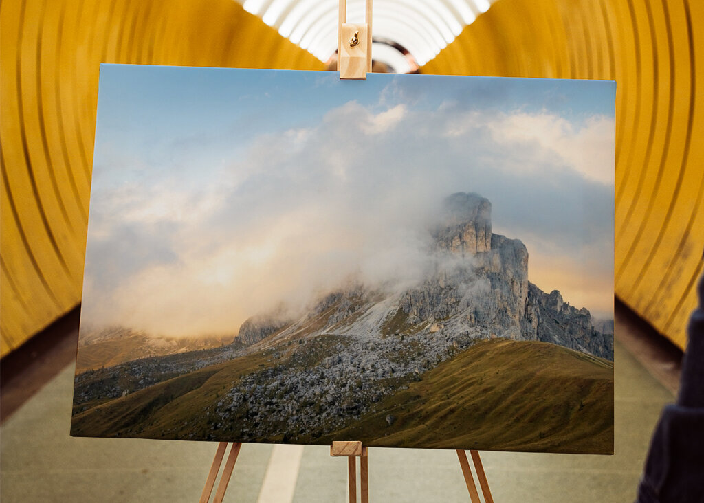 Západ slunce v Dolomitech