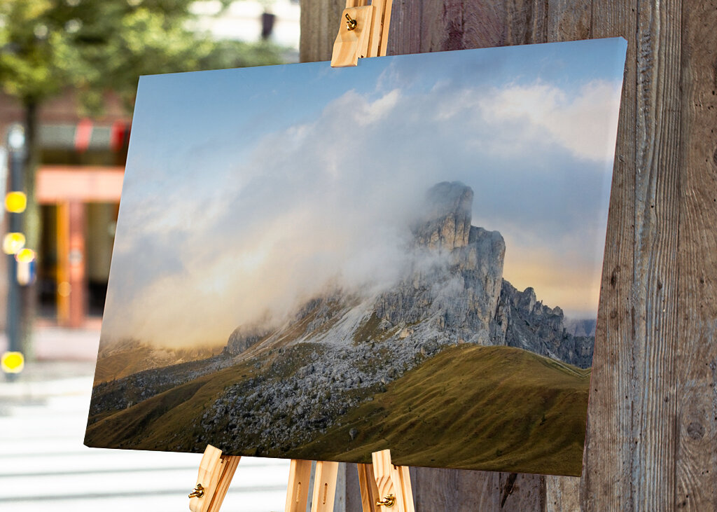 Západ slunce v Dolomitech