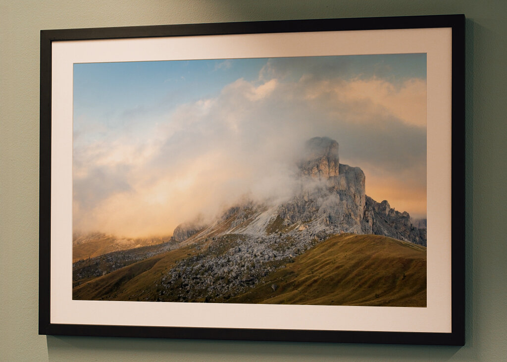 Západ slunce v Dolomitech