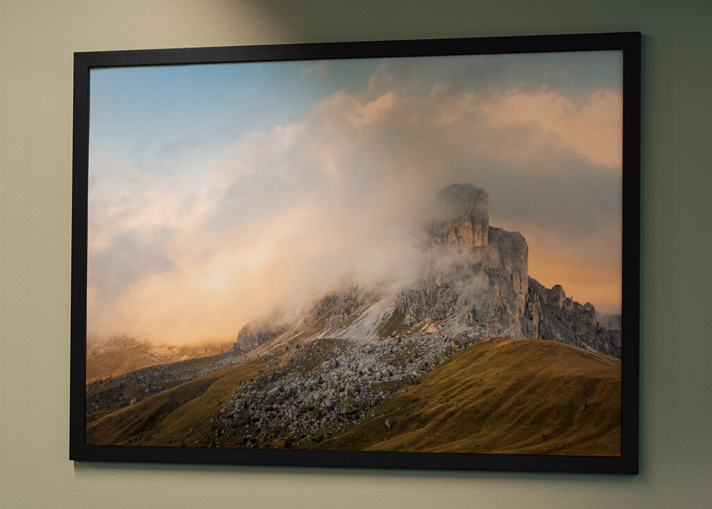 Západ slunce v Dolomitech