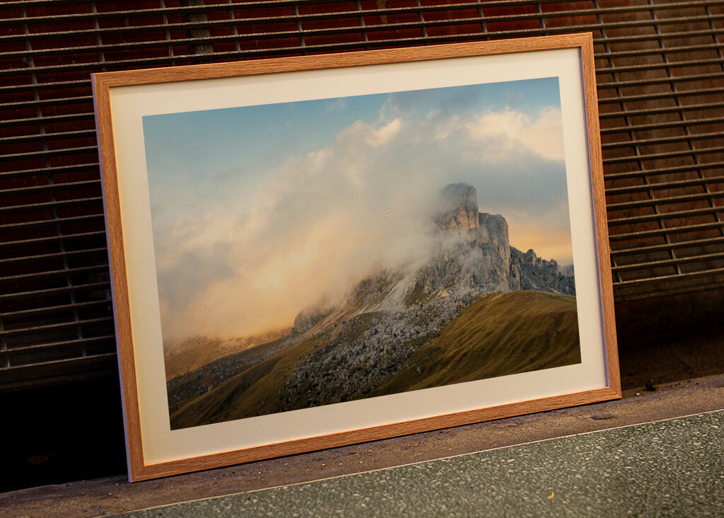 Západ slunce v Dolomitech