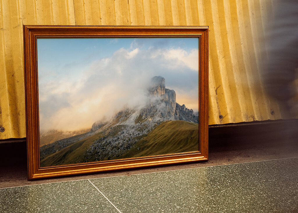 Západ slunce v Dolomitech