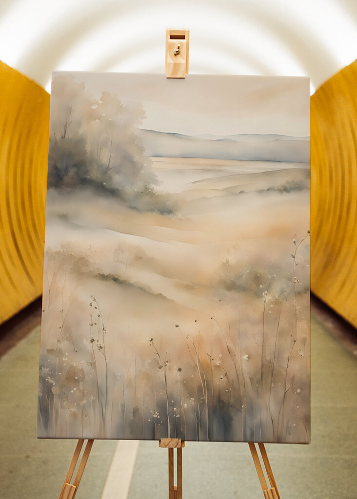 Niebla sobre los prados