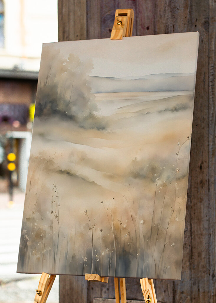 Niebla sobre los prados